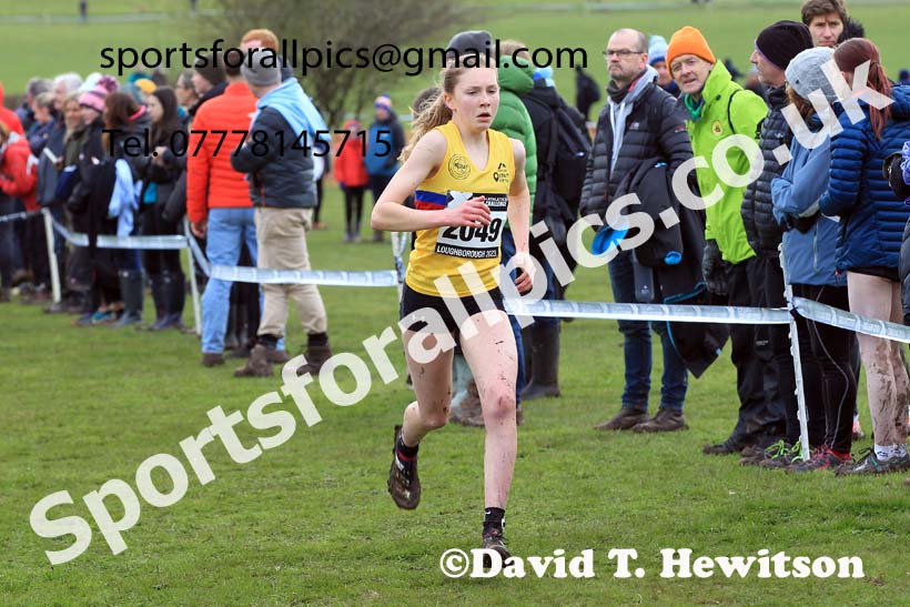 Womens Under-17s 2023 UK CAU Inter Counties Cross Country Champs, Prestwold Hall, Loughborough. Photo: David T. Hewitson/Sports for All Pics